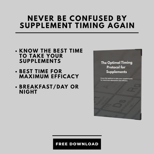 Optimal Timing Protocol for Supplements